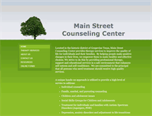 Tablet Screenshot of mainstcounseling.com